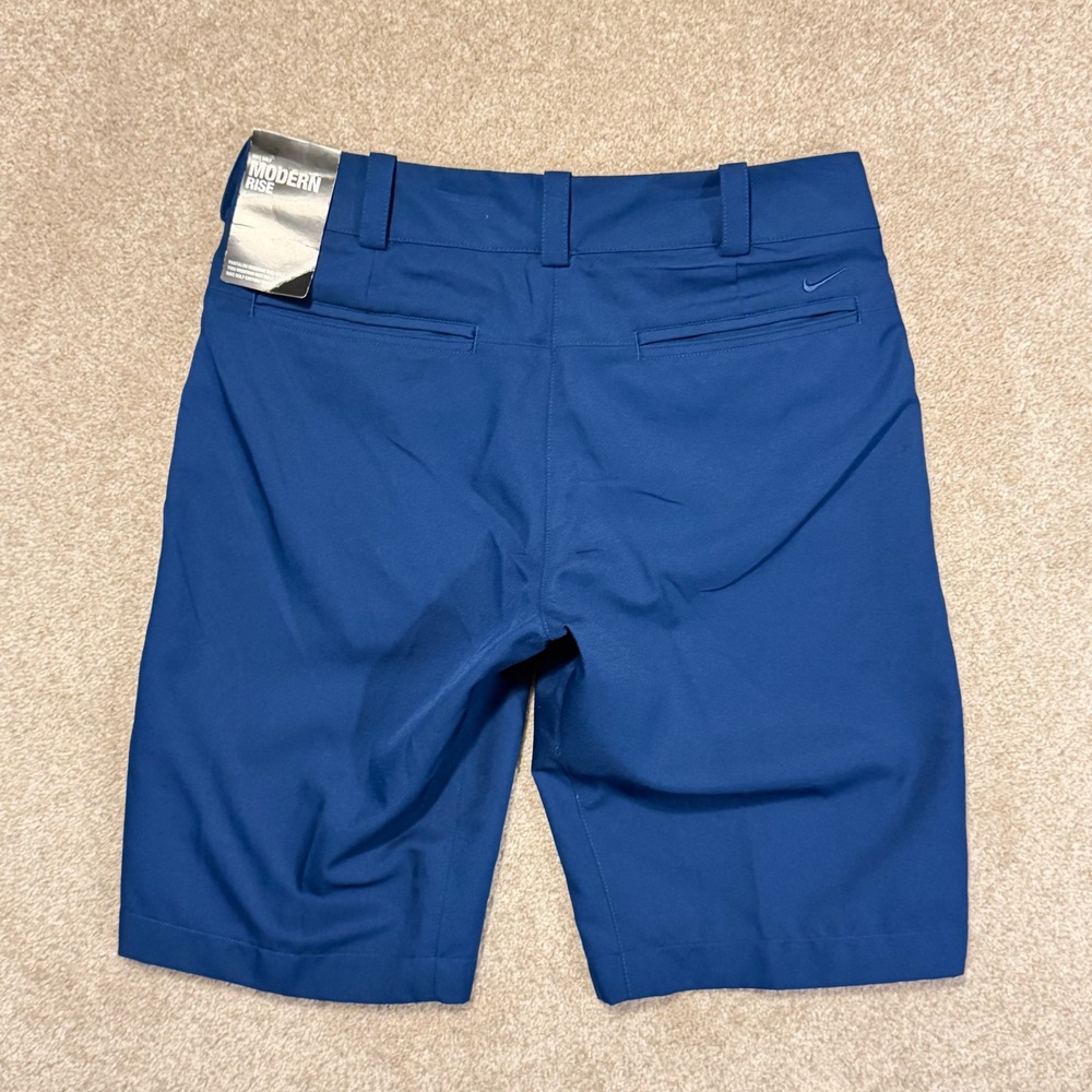 Nike Tour Performance Golf Shorts Women Size 2 Dri-FIT Blue Modern Rise NWT - Picture 6 of 9